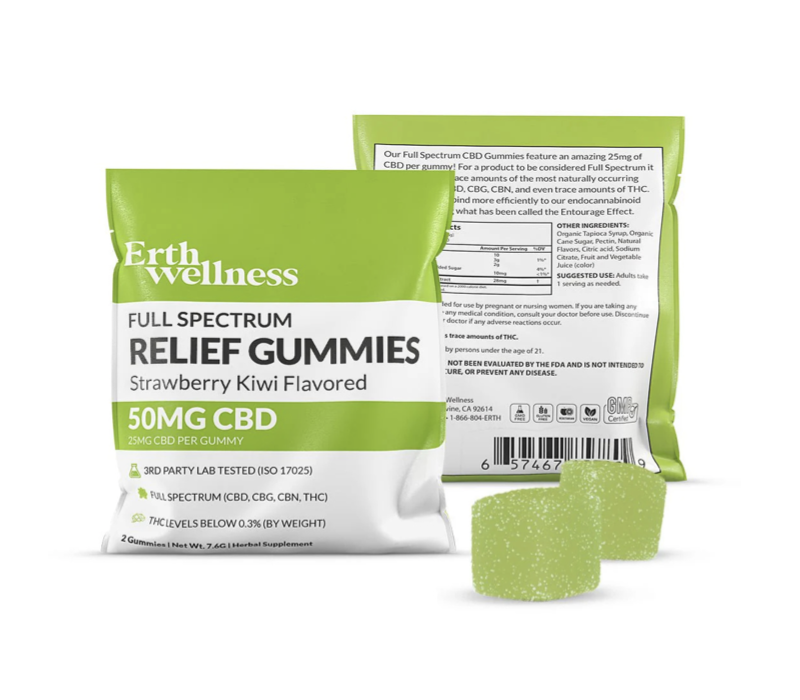 Erth Wellness 2ct Gummies / Strawberry Kiwi